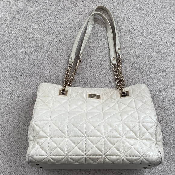 kate spade Handbags - Kate Spade Cream Quilted Bag